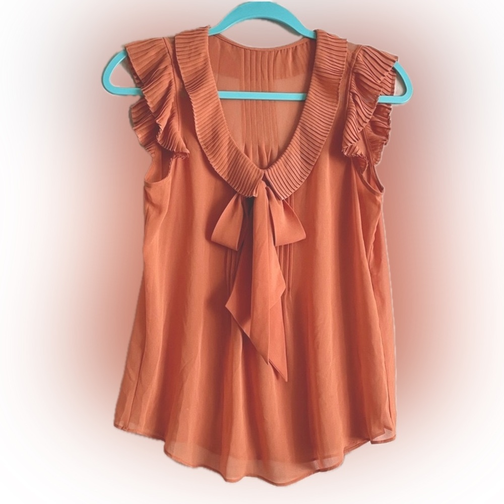 Womenswear blouse. Sleeveless. Chiffon polyester. Very cute. Size S